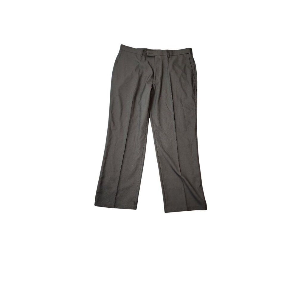 Men's Black NWT Haggar Clothing Classic Fit 40Wx30L Expandomatic Dress Pants